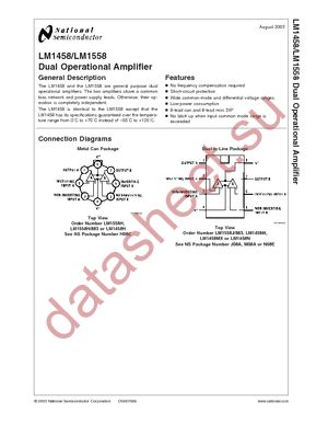 LM1558J datasheet  